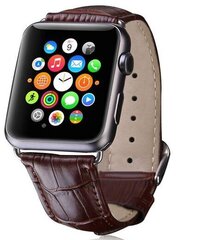 Vahetusrihm Apple Watch 38/40 mm Dux Ducis Croco , Brown hind ja info | Nutikellade aksessuaarid ja tarvikud | hansapost.ee