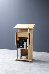 Универсальный стол для презентаций 0469, коричневый цвет цена и информация | Компьютерные, письменные столы | hansapost.ee