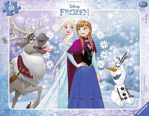 Pusle Ravensburger Frozen 61419, 40-osaline hind ja info | Pusled lastele ja täiskasvanutele | hansapost.ee