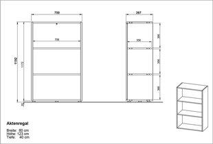 Riiul 4258, hall hind ja info | Riiulid | hansapost.ee