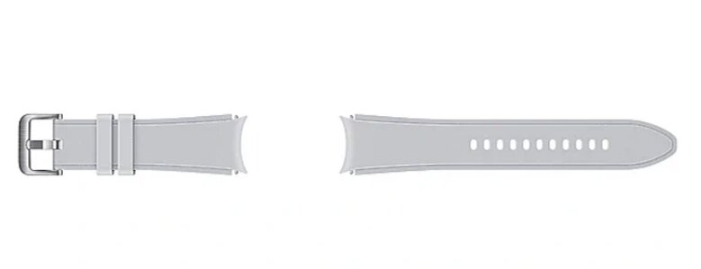 Sport Band for Samsung Galaxy Watch4, 20mm, M/L Silver цена и информация | Nutikellade aksessuaarid ja tarvikud | hansapost.ee