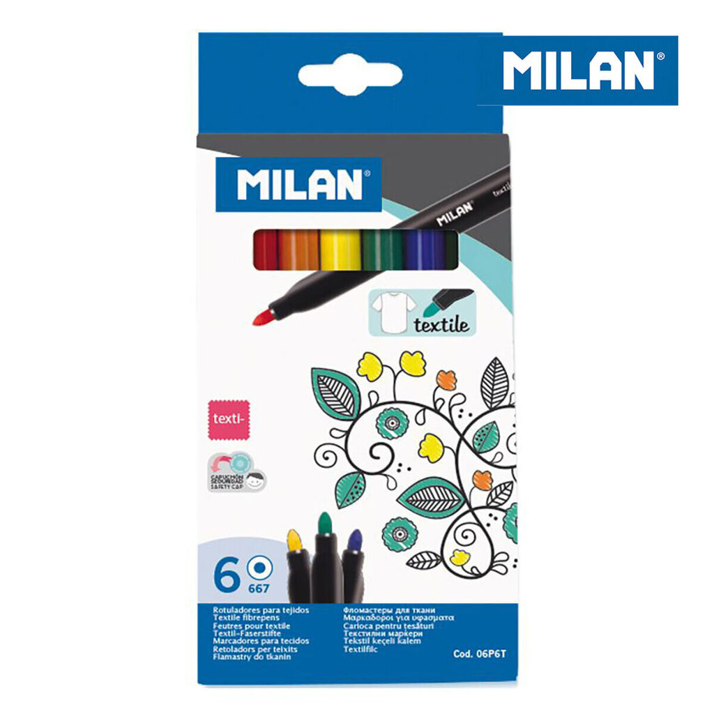 Viltpliiatsite komplekt Milan Sinine PVC (Ø 4 mm) hind ja info | Kirjatarvikud | hansapost.ee