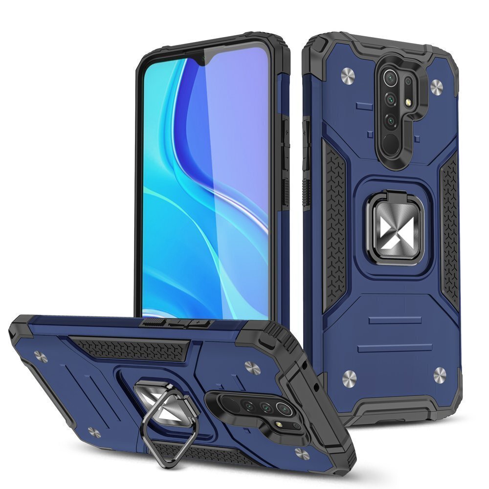 Wozinsky Ring Armor telefonile Xiaomi Redmi 10X 4G / Xiaomi Redmi Note 9, sinine цена и информация | Telefonide kaitsekaaned ja -ümbrised | hansapost.ee