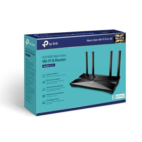 Wireless Router|TP-LINK|Wireless Router|1500 Mbps|IEEE 802.11a|IEEE 802.11 b/g|IEEE 802.11n|IEEE 802.11ac|IEEE 802.11ax|1 WAN|4x цена и информация | Ruuterid | hansapost.ee