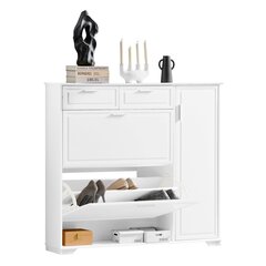 Шкафчик для обуви SoBuy FSR104-W, белый цвет цена и информация | SoBuy Мебель для прихожей | hansapost.ee
