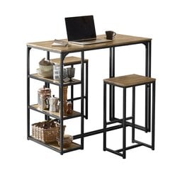 Комплект кухонной мебели из 3-х предметов SoBuy OGT43-F, коричневый цвет цена и информация | Комплекты мебели для столовой | hansapost.ee