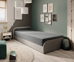 Кровать NORE Parys Sawana 21, 90x200 см, серый цвет цена и информация | Кровати | hansapost.ee