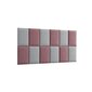 Pehmete seinapaneelide komplekt NORE Quadratta Monolith 63/84, roosa/hall цена и информация | Pehmed seinapaneelid | hansapost.ee