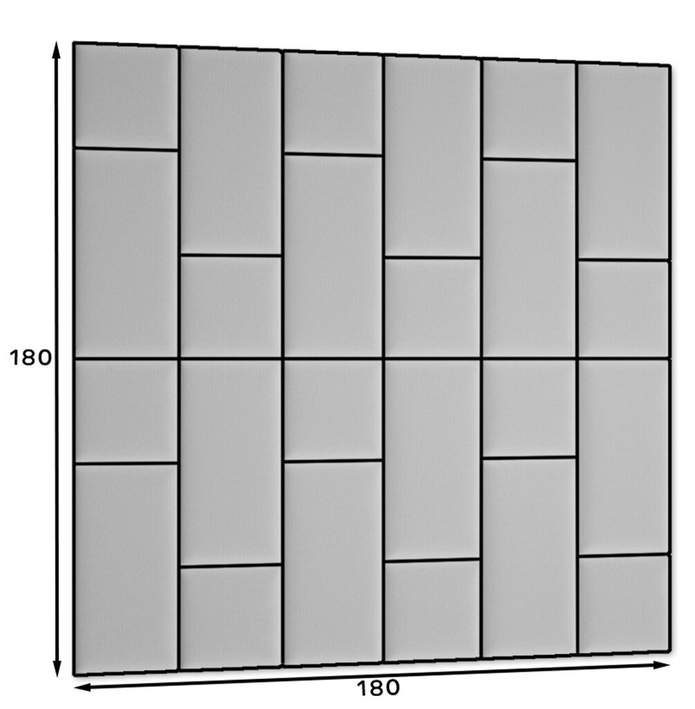 Pehmete seinapaneelide komplekt NORE Quadratta Monolith 09, beež hind ja info | Pehmed seinapaneelid | hansapost.ee