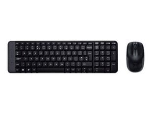 Беспроводная клавиатура Logitech MK220 (NSEA) Combo, черная цена и информация | Клавиатуры | hansapost.ee