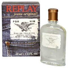 Replay Jeans Original for Him EDT 75ml цена и информация | Мужские духи | hansapost.ee