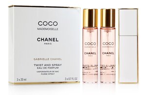 Parfüümvesi Chanel Coco Mademoiselle EDP naistele 3 x 20 ml цена и информация | Женские духи | hansapost.ee