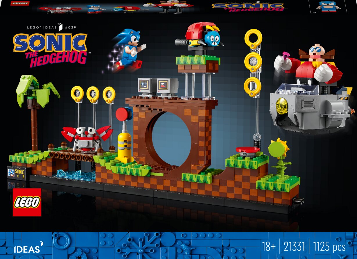 21331 LEGO® Ideas Sonic the Hedgehog. Roheliste mägede piirkond цена и информация | Klotsid ja konstruktorid | hansapost.ee
