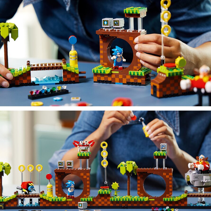 21331 LEGO® Ideas Sonic the Hedgehog. Roheliste mägede piirkond hind ja info | Klotsid ja konstruktorid | hansapost.ee