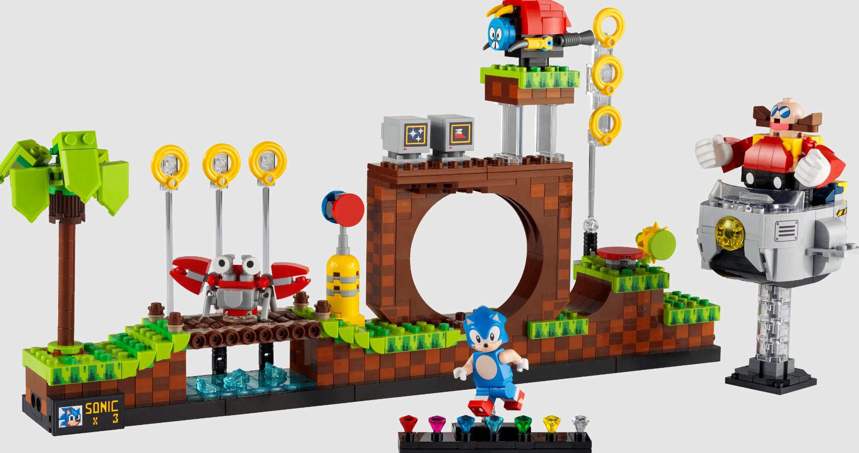 21331 LEGO® Ideas Sonic the Hedgehog. Roheliste mägede piirkond цена и информация | Klotsid ja konstruktorid | hansapost.ee