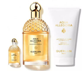 Komplekt Guerlain Aqua Allegoria Forte Mandarine Basilic: parfüümvesi, 125 ml + parfüümvesi, 7,5 ml + kehakreem, 75 ml hind ja info | Parfüümid naistele | hansapost.ee