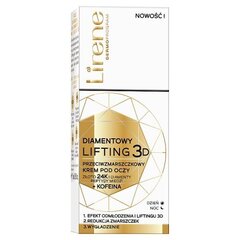 Silmakreem Lirene, Diamond Lifting 3D, 15 ml hind ja info | Silmakreemid ja seerumid | hansapost.ee