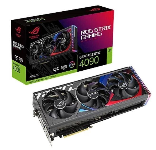 Asus ROG Strix GeForce RTX 4090 OC Edition 24GB GDDR6X (ROG-STRIX-RTX4090O24G-GAM) цена и информация | Videokaardid | hansapost.ee