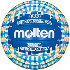 Rannavõrkpalli pall Molten V5B1300-CB, sinine / kollane цена и информация | Волейбольные мячи | hansapost.ee
