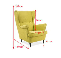 Кресло Signal Meble Lord, зеленое цена и информация | Кресла | hansapost.ee