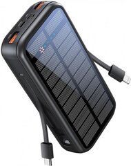 PROMATE SolarTank-20PDCi EcoLight™ Solar Power Bank 20000mAh / QC3.0 / PD20W / Lightning / microUSB цена и информация | Зарядные устройства Power bank | hansapost.ee