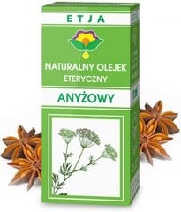 Looduslik aniisi eeterlik õli Etja, 10ml price and information | Cosmetic and essential oils | hansapost.ee