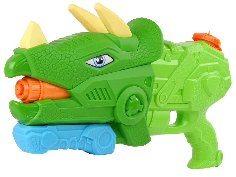 Veepüstol Lean toys Dinosaur Triceratops, roheline цена и информация | Ranna- ja õuemänguasjad | hansapost.ee