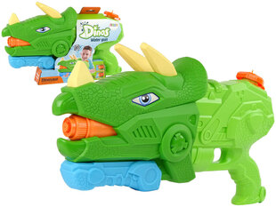 Veepüstol Lean toys Dinosaur Triceratops, roheline hind ja info | Ranna- ja õuemänguasjad | hansapost.ee