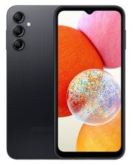 Samsung Galaxy A14 4G 4/64GB SM-A145RZKUEUE Black hind ja info | Samsung Mobiiltelefonid ja lisatarvikud | hansapost.ee