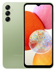 Samsung Galaxy A14 4G 4/128GB Light Green SM-A145RLGVEUE цена и информация | Мобильные телефоны | hansapost.ee