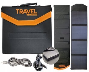 Портативное солнечное зарядное устройство VP TRAVEL SOLAR 100W USB с 2 разъемами USB (USB-A + USB-C), путешествия-туризм цена и информация | Зарядные устройства Power bank | hansapost.ee