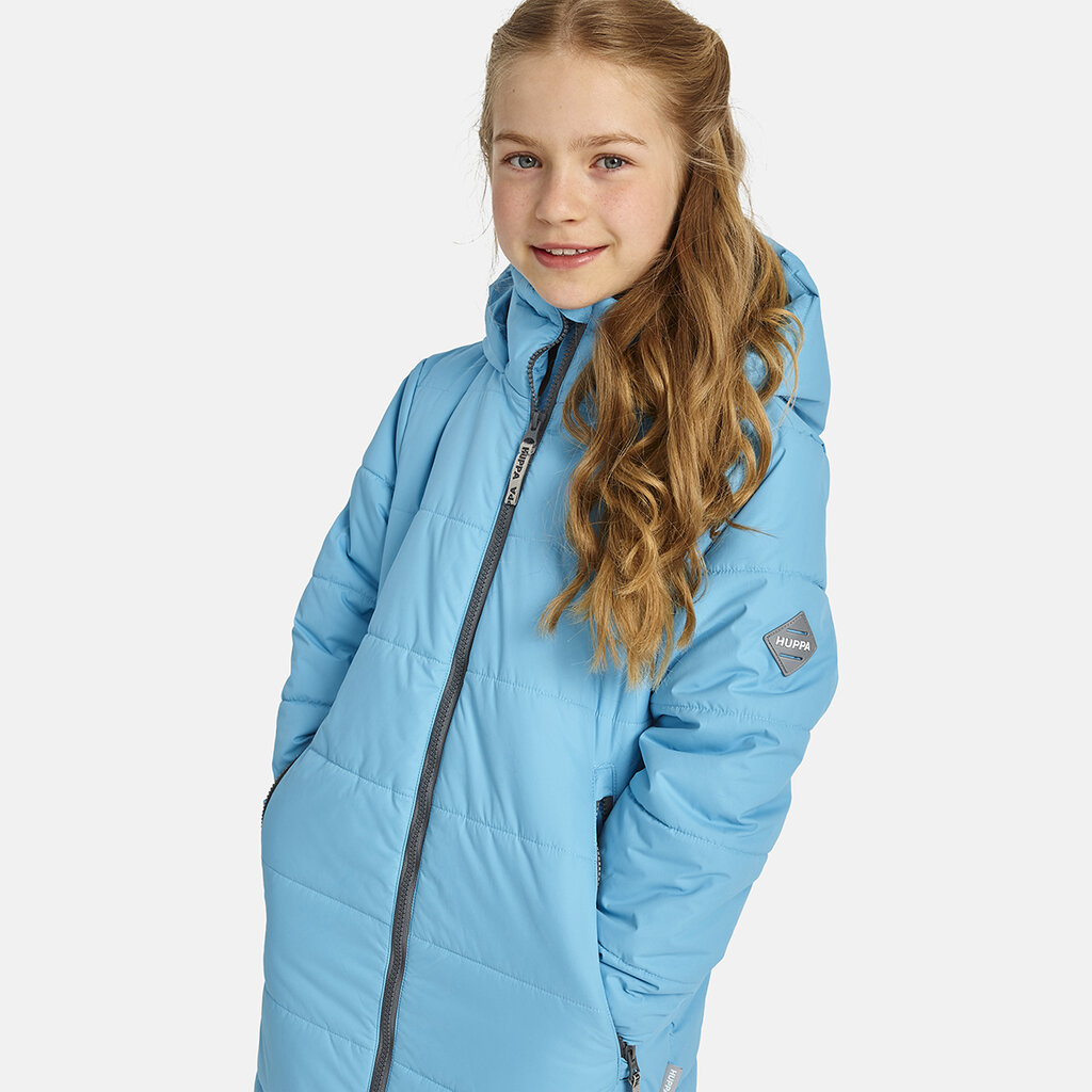 Huppa tüdrukute soojustatud kevad-sügis mantel NINA 100 g, sinine hind ja info | Joped ja mantlid tüdrukutele | hansapost.ee