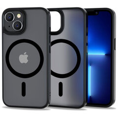 Apple iPhone 14.Must matt silikoonümbris,plastikust tagusega. hind ja info | Telefonide kaitsekaaned ja -ümbrised | hansapost.ee