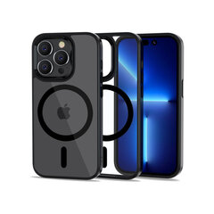 Apple iPhone 14 Pro.Läbipaistev/mustade servadega.Plastikust tagusega hind ja info | Tech Protect Mobiiltelefonid, fotokaamerad, nutiseadmed | hansapost.ee