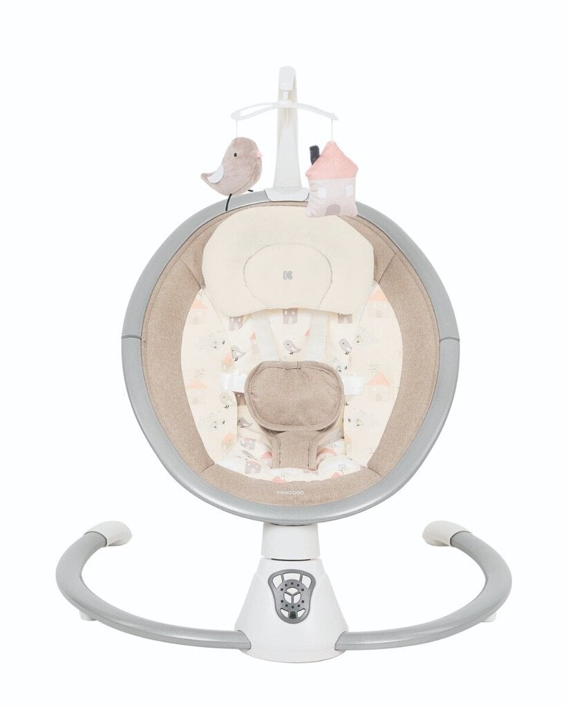 Elektriline lamamistool-kiik beebidele Kikkaboo Twiddle, beige цена и информация | Beebi lamamistoolid | hansapost.ee