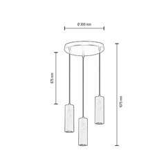 Подвесной светильник Pipe цена и информация | Потолочный светильник, 38 x 38 x 24 см | hansapost.ee