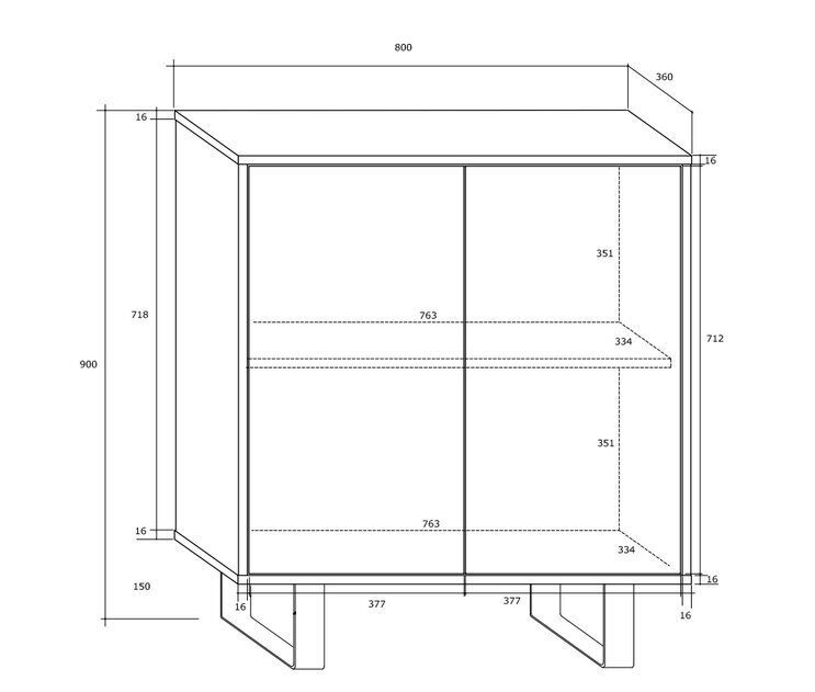 Kapp King 03, pruun/valge hind ja info | Elutoa kapid | hansapost.ee