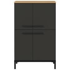 Шкаф 2643, черный цвет цена и информация | Шкафчики в гостиную | hansapost.ee