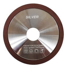 Ketassaagide teritusketas Silver, 150x32 mm цена и информация | Ручной инструмент, 18 В 125 мм бесщеточная угловая шлифовальная машина для Makita Cordless, замена литий-ионного аккумулятора | hansapost.ee