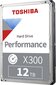 Toshiba HDD X300 3,5" 12TB цена и информация | Sisemised kõvakettad | hansapost.ee