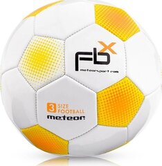 Jalgpalli pall Meteor FBX, suurus 3, valge hind ja info | Jalgpalli pallid | hansapost.ee