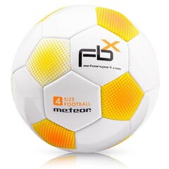 Jalgpalli pall Meteor FBX, suurus 4, valge цена и информация | Футбольные мячи | hansapost.ee