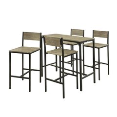 Комплект кухонной мебели из 5 частей SoBuy OGT14-N, коричневый цвет цена и информация | Комплекты мебели для столовой | hansapost.ee