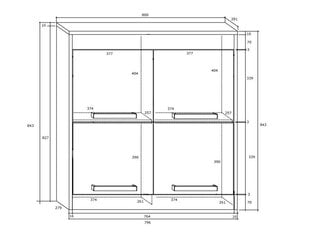 Seinariiul Meblocross Maximus 4D, tamm/valge price and information | Elutoa kapid | hansapost.ee