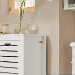 Шкаф для ванной комнаты SoBuy BZR50-W, белый цена и информация | Шкафчики для ванной | hansapost.ee