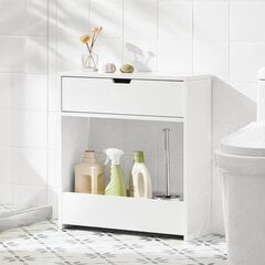Шкаф для ванной SoBuy BZR48-W, белый цена и информация | Шкафчики для ванной | hansapost.ee
