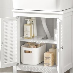 Шкаф для ванной SoBuy BZR35-W, белый цена и информация | Шкафчики для ванной | hansapost.ee