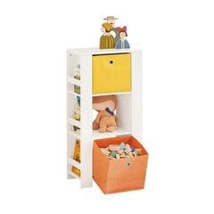 Lastetoa riiul SoBuy KMB48-W, valge цена и информация | Полки для книг и игрушек | hansapost.ee