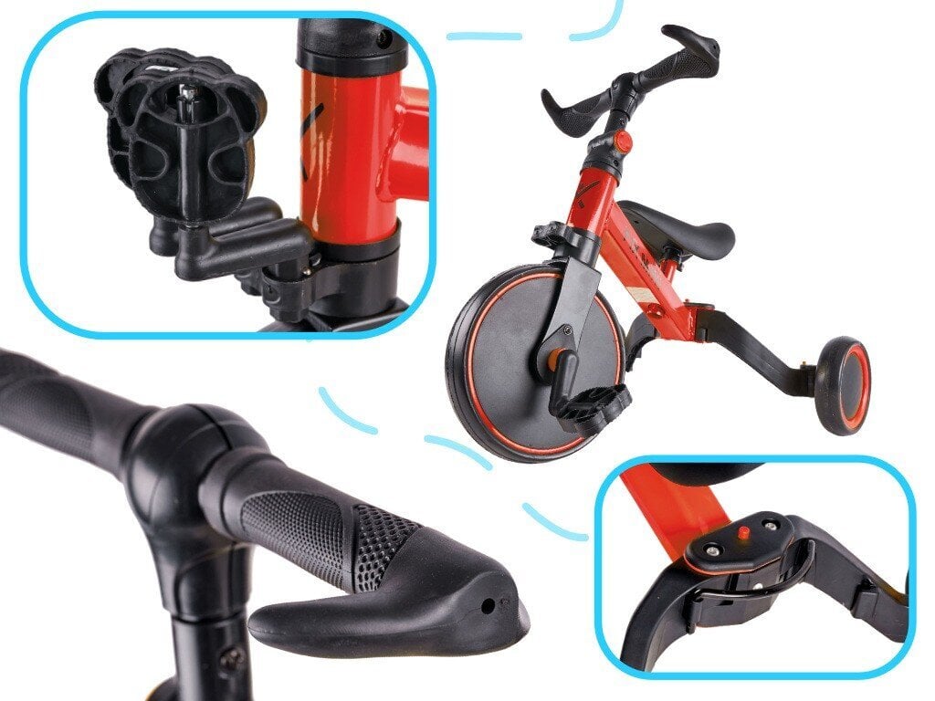 Krossi trikiratas Trike Fix Mini 3in1 pedaalidega, punane цена и информация | Kolmerattalised jalgrattad lastele | hansapost.ee