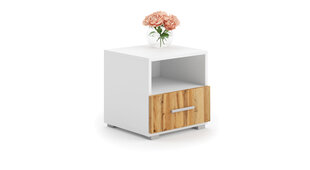Öökapp ADRK Furniture Emi 08, valge цена и информация | Прикроватные тумбочки | hansapost.ee